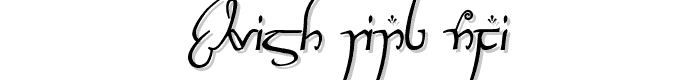 Elvish Ring NFI font